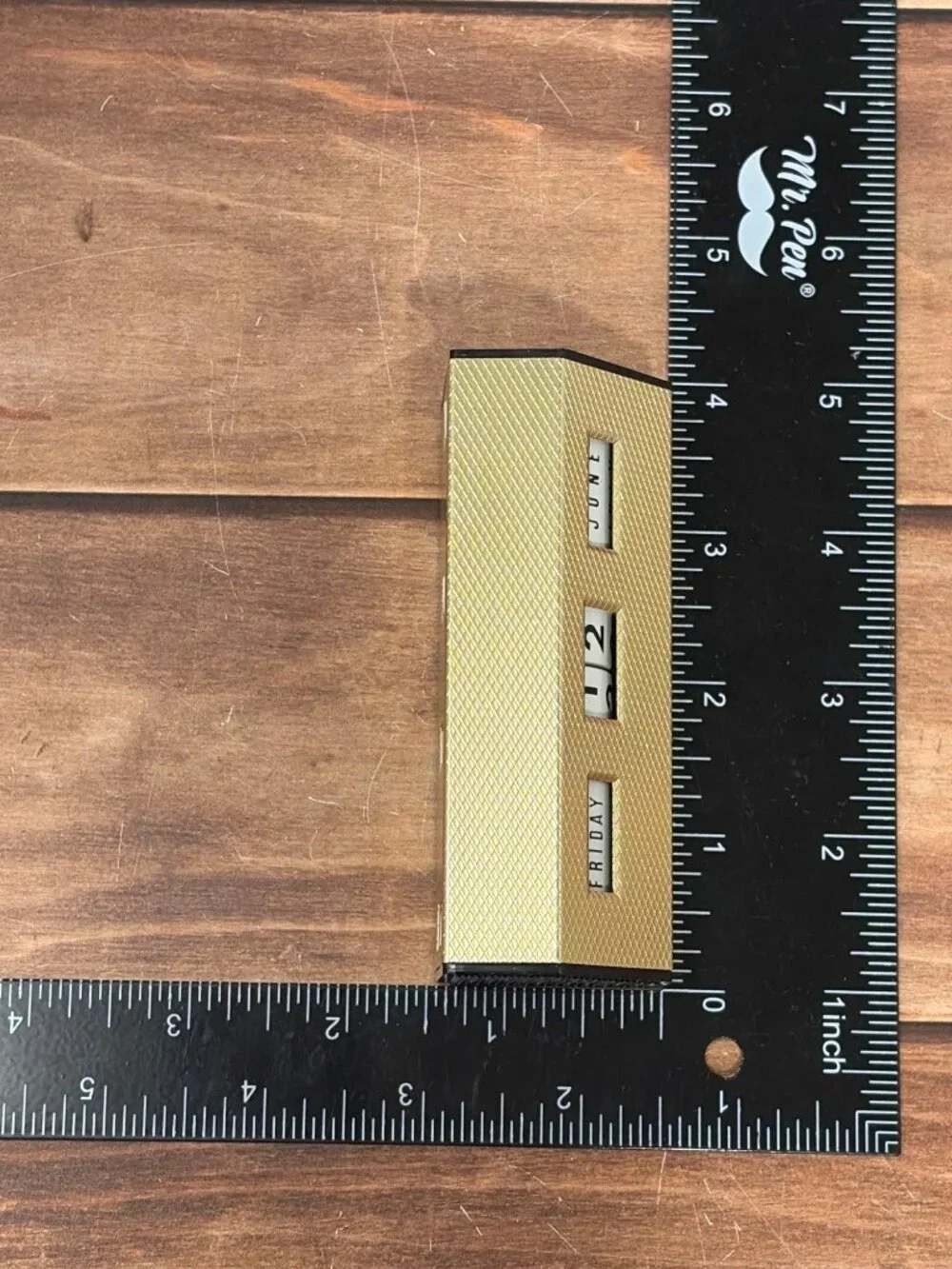 Vintage FPC-20 Perpetual Flip Desk Calendar Manual flip wheels, day/date/month